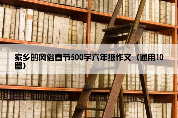 家乡的风俗春节500字六年级作文（通用10篇）