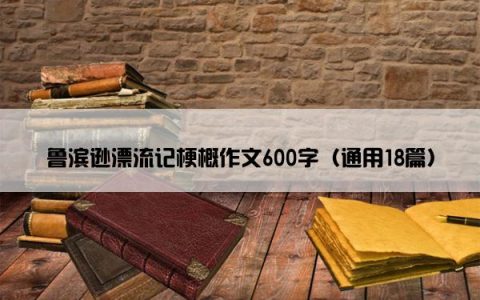 鲁滨逊漂流记梗概作文600字（通用18篇）