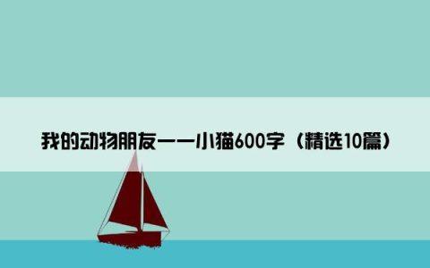 我的动物朋友一一小猫600字（精选10篇）