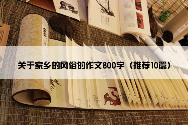 关于家乡的风俗的作文800字（推荐10篇）