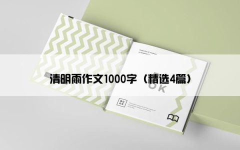 清明雨作文1000字（精选4篇）