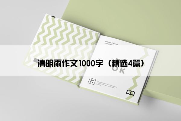 清明雨作文1000字（精选4篇）