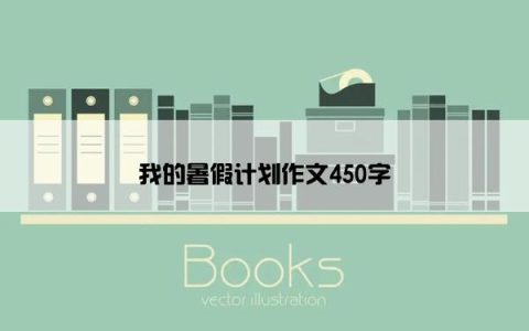我的暑假计划作文450字
