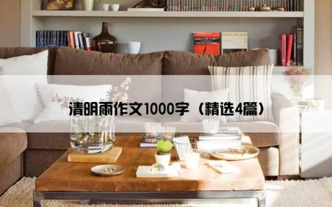 清明雨作文1000字（精选4篇）