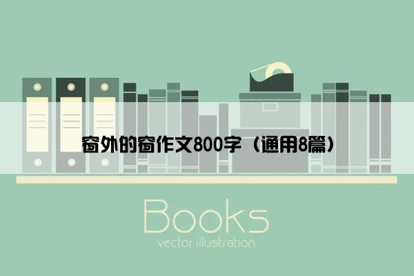 窗外的窗作文800字（通用8篇）