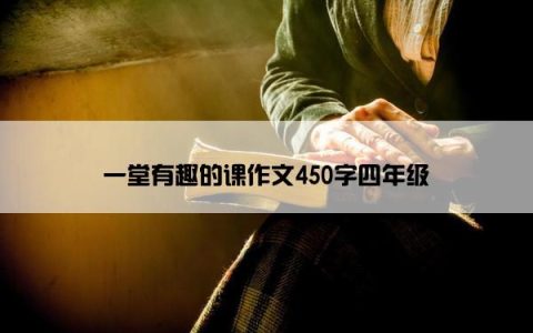 一堂有趣的课作文450字四年级