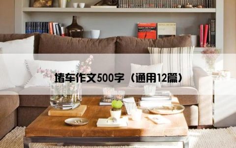 堵车作文500字（通用12篇）