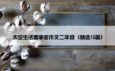 太空生活趣事多作文二年级（精选15篇）