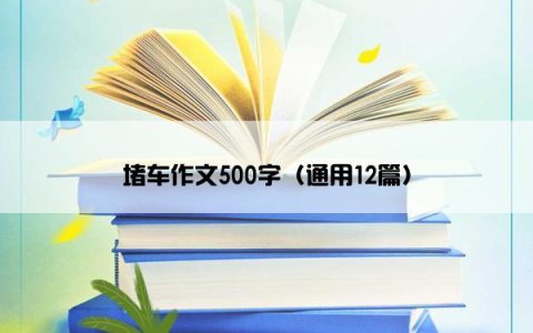 堵车作文500字（通用12篇）