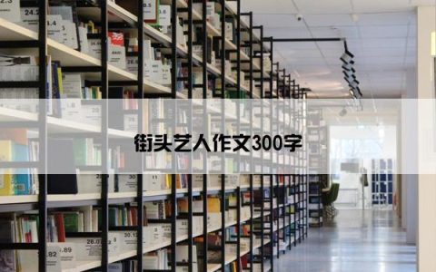 街头艺人作文300字