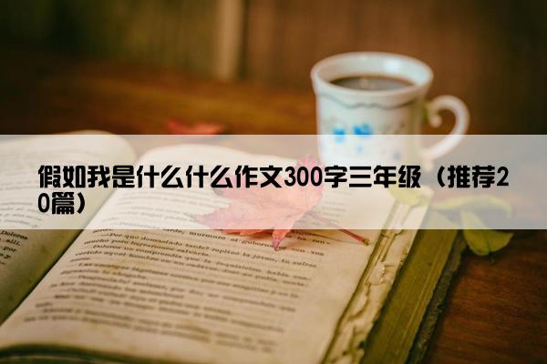 假如我是什么什么作文300字三年级（推荐20篇）