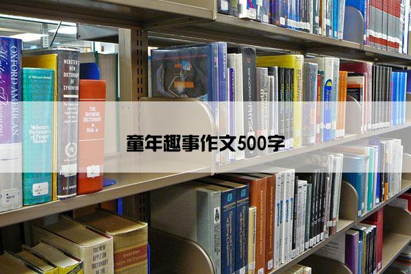 童年趣事作文500字