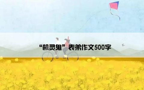 “机灵鬼”表弟作文500字