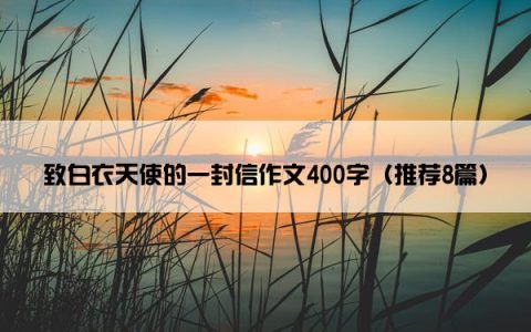 致白衣天使的一封信作文400字（推荐8篇）