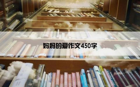 妈妈的爱作文450字