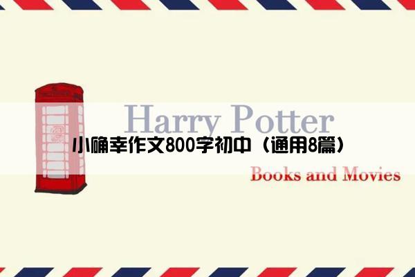 小确幸作文800字初中（通用8篇）