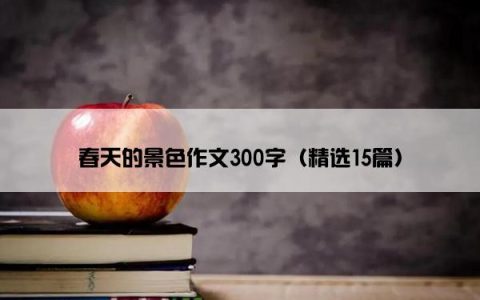 春天的景色作文300字（精选15篇）