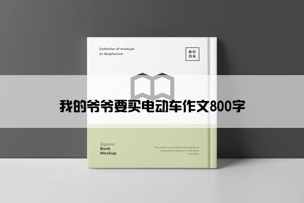 我的爷爷要买电动车作文800字