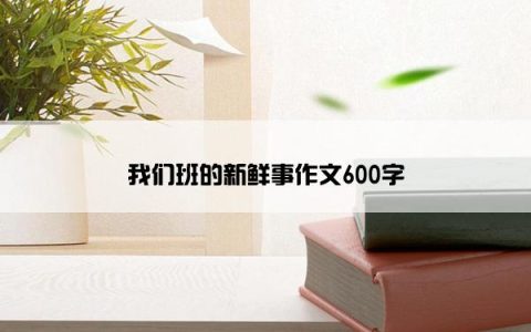 我们班的新鲜事作文600字