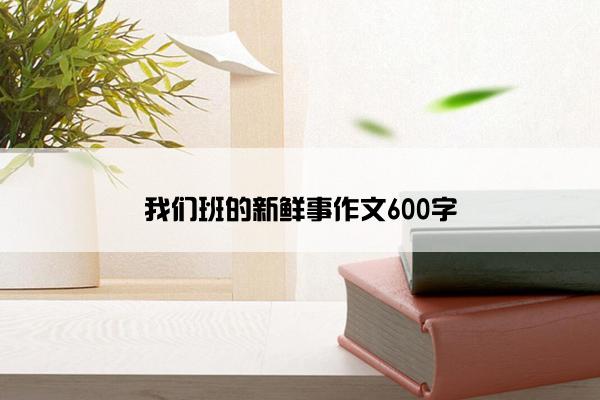 我们班的新鲜事作文600字