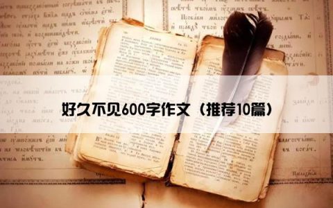 好久不见600字作文（推荐10篇）
