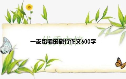 一支铅笔的旅行作文600字