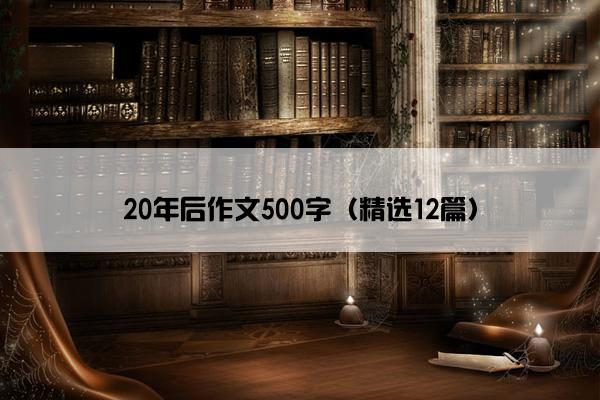 20年后作文500字（精选12篇）