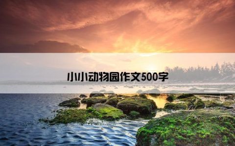 小小动物园作文500字