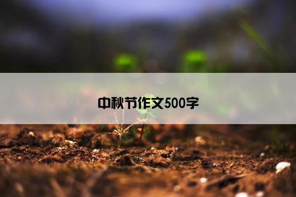 中秋节作文500字