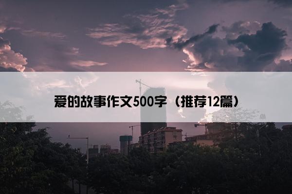 爱的故事作文500字（推荐12篇）