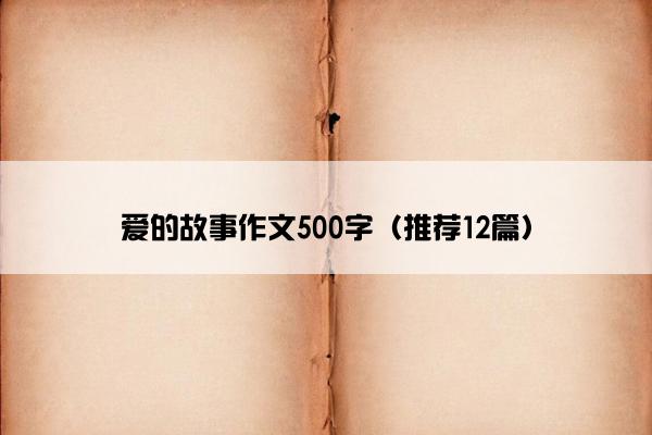 爱的故事作文500字（推荐12篇）