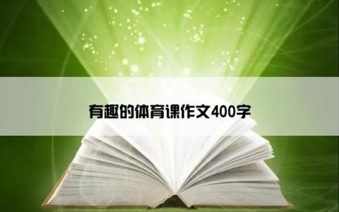 有趣的体育课作文400字
