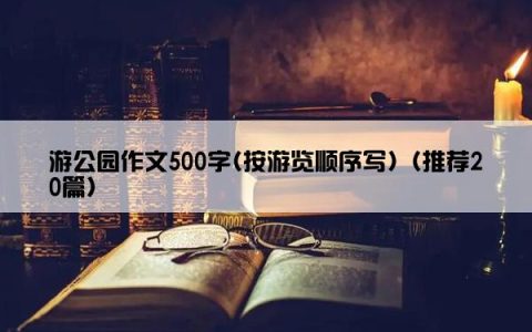 游公园作文500字(按游览顺序写)（推荐20篇）