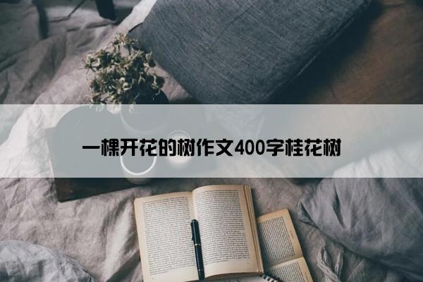 一棵开花的树作文400字桂花树