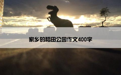 家乡的稻田公园作文400字