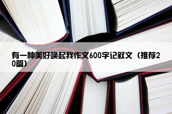 有一种美好唤起我作文600字记叙文（推荐20篇）