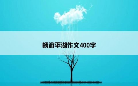 畅游平湖作文400字