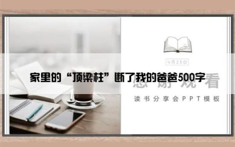 家里的“顶梁柱”断了我的爸爸500字