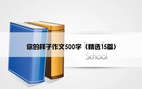 你的样子作文500字（精选15篇）