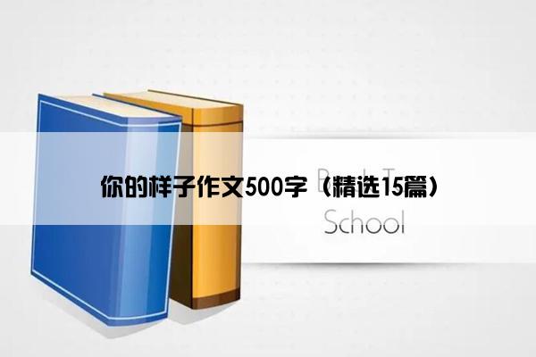 你的样子作文500字（精选15篇）