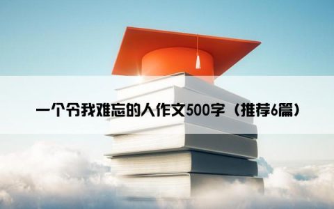 一个令我难忘的人作文500字（推荐6篇）