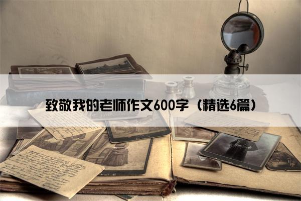 致敬我的老师作文600字（精选6篇）