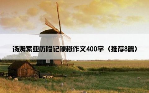 汤姆索亚历险记梗概作文400字（推荐8篇）