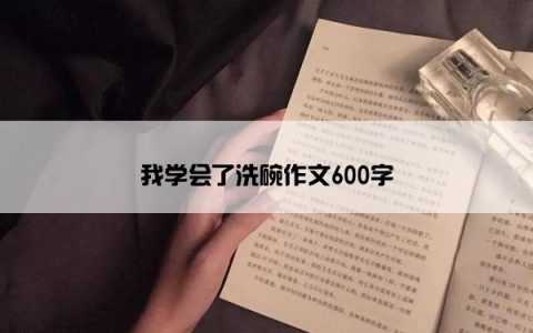 我学会了洗碗作文600字