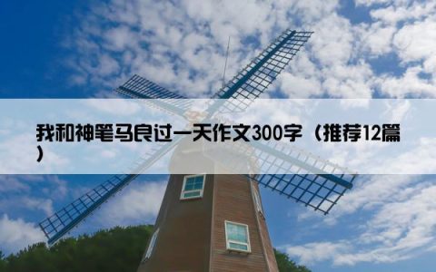 我和神笔马良过一天作文300字（推荐12篇）