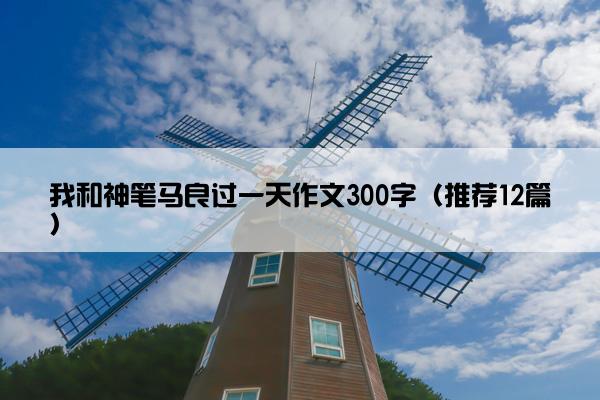 我和神笔马良过一天作文300字（推荐12篇）