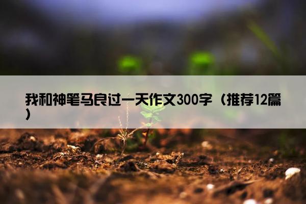 我和神笔马良过一天作文300字（推荐12篇）