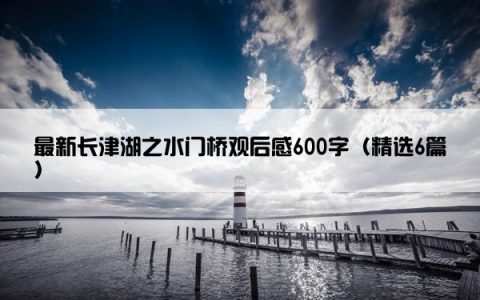 最新长津湖之水门桥观后感600字（精选6篇）
