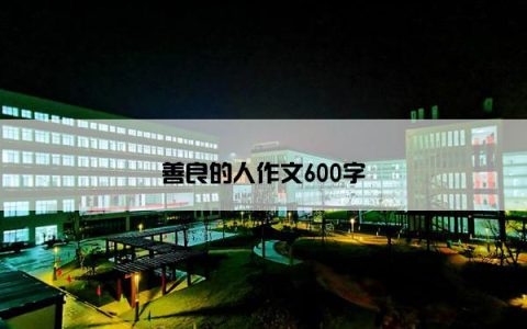 善良的人作文600字