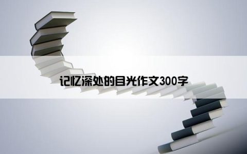 记忆深处的目光作文300字